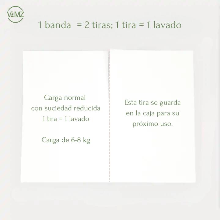 Uso de tiras de detergente para lavagem de 6-8 kg, lavagem normal
